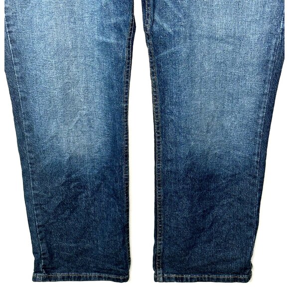 Levis Mens Jeans 514 Straight Leg Cotton Casual Blue Denim Measures 42x31 - Picture 4 of 16